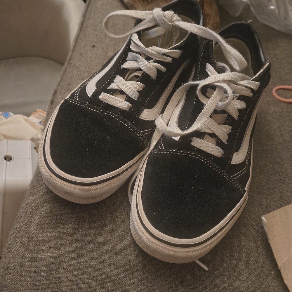 Vans Black and White Old Skool Sneakers